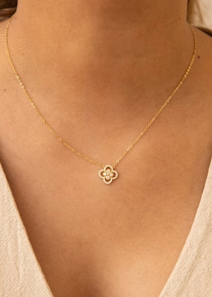 cadena-enchapada-flor-doble