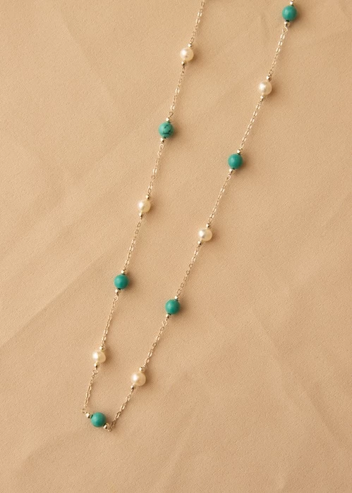 cadena-de-plata-con-perla-y-turquesa