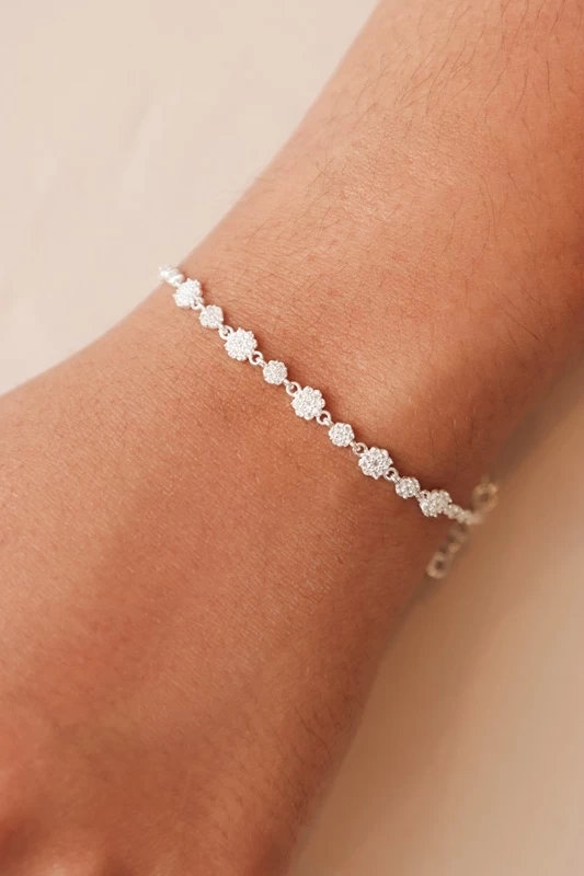 pulsera-de-plata-flor