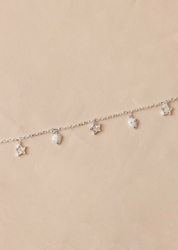 pulsera-de-plata-estrella-corazon